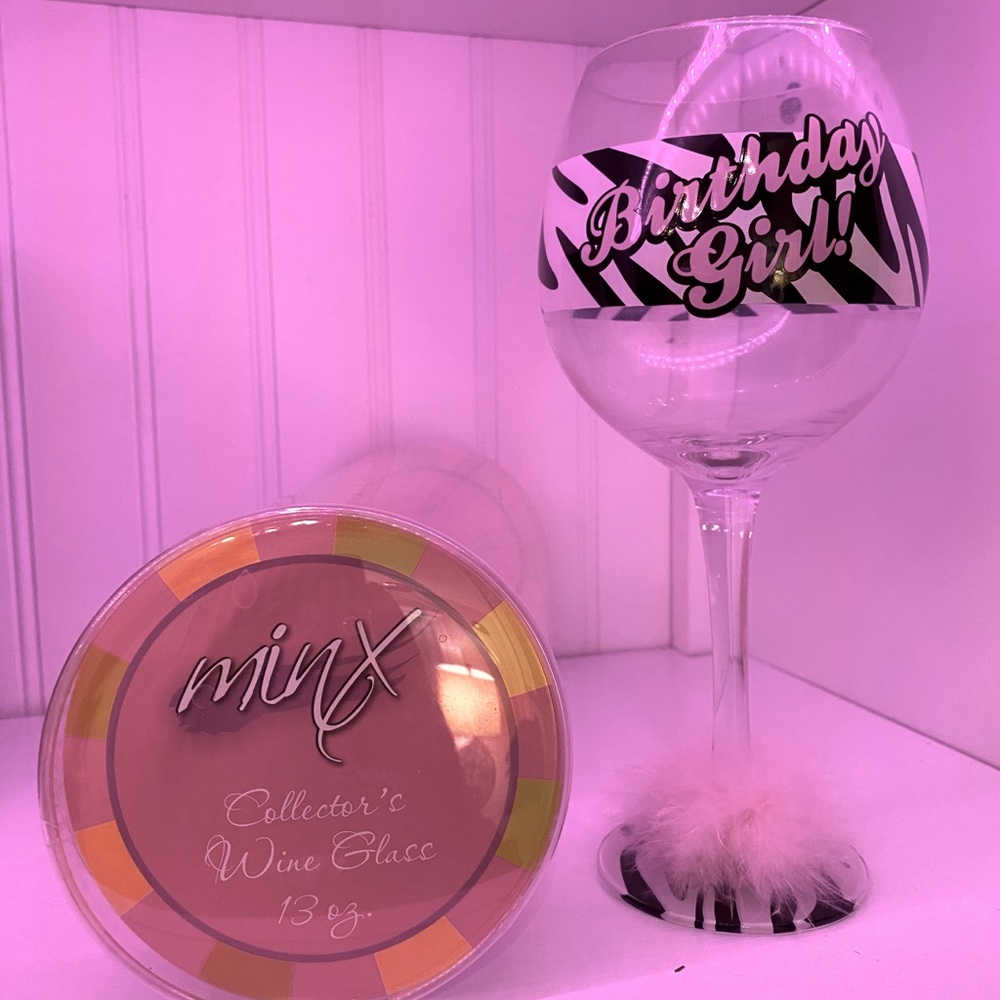 “Birthday Girl” 13 oz Minx Collectors Wine Glass
